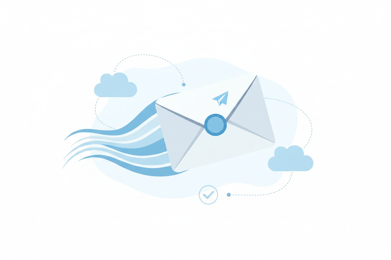 email or envelope being delivered for my contact form page